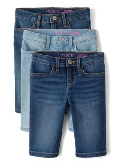 The Children's Place - Girls Denim Skimmer Shorts (Pack of 3)