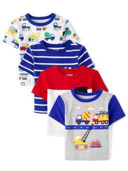 The Children's Place - Boys Construction T-Shirts (Pack of 4)