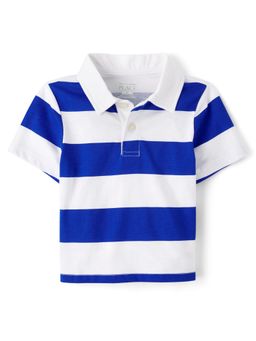 The Children's Place - Boys Blue Printed Polo T-Shirt