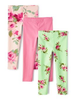 The Children's Place - Girls Floral Leggings (Pack of 3)