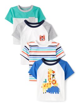 The Children's Place - Boys Animal Printed T-Shirts (Pack of 4)