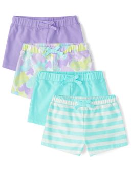 The Children's Place - Multi-Color Girls Print Shorts (Pack of 4)