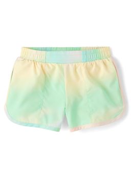 The Children's Place - Girls Quick Dry Rainbow Marble Lined Shorts