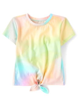 The Children's Place - Girls Rainbow Marble Tie Front Top