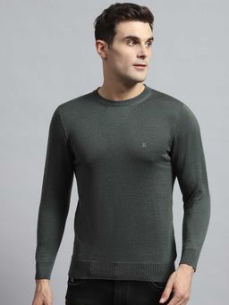 Monte Carlo - Solid Round Neck Wool Sweater