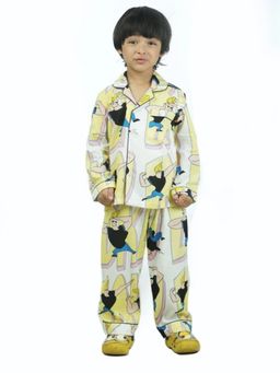 MIRACLE HAPPEN - Miracles Happen Fun Night Suit For Kids - Yellow