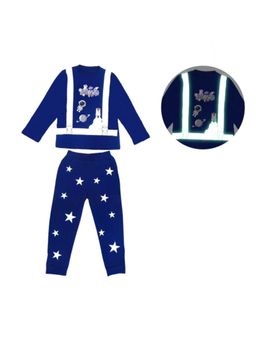 MIRACLE HAPPEN - Miracles Happen Glow In The Dark Space Night Suit - Blue