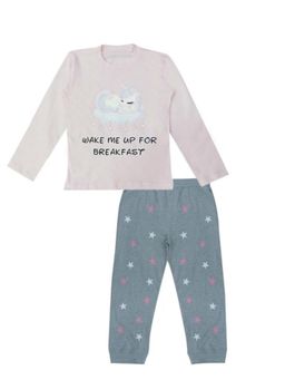 MIRACLE HAPPEN - Miracles Happen Waking Up Only For Breakfast Nightsuit - Pink