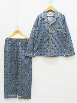 MIRACLE HAPPEN - Miracles Happen Boom Punch Night Suit with Mask - Grey