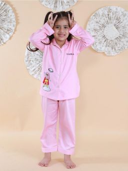MIRACLE HAPPEN - Miracles Happen Personalised Wonder Women Night Suit - Pink