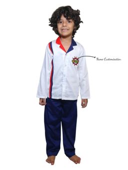 MIRACLE HAPPEN - Miracles Happen Personalised Boom-Boom Night Suit For Boys - White