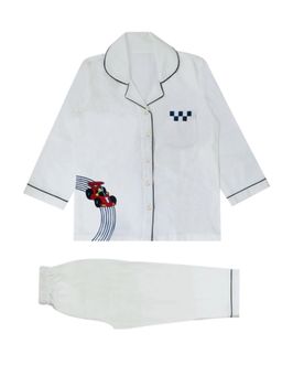 MIRACLE HAPPEN - Miracles Happen Personalised Racing Dreamy Night Suit - White