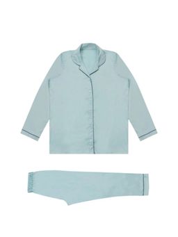 MIRACLE HAPPEN - Miracles Happen Personalised Satin Night Suit For Kids - Blue