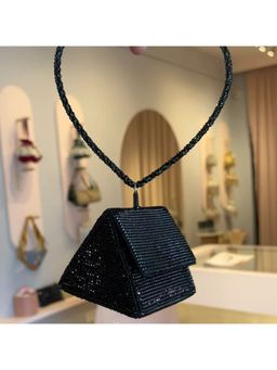 Ozel - Black Nano Charm Bag with Heart Handle