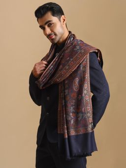 Zamour - Jamawar Woven Jacquard Jaal Shawl