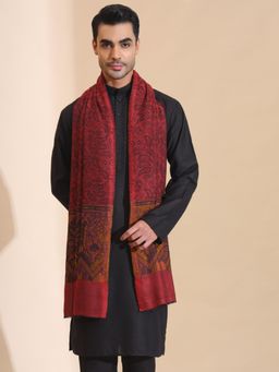 Zamour - Kani Paisley Border Pure Wool Stole