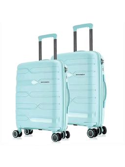 Nasher Miles - Paris Hardsided Polypropylene Pastel Green Trolley Bag (Pack of 2)