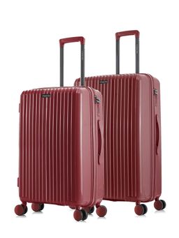 Nasher Miles - Pondicherry Hard-Side Polypropylene Maroon Trolley Bags (Pack of 2)