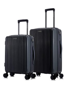 Nasher Miles - Pondicherry Hard-Side Polypropylene Black Trolley Bags (Pack of 2)
