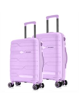 Nasher Miles - Paris Hard-Sided Polypropylene Purple Trolley Bags (Pack of 2)