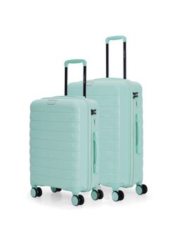 Nasher Miles - Vienna Hard-Sided Polypropylene Cool Mint Trolley Bags (Pack of 2)