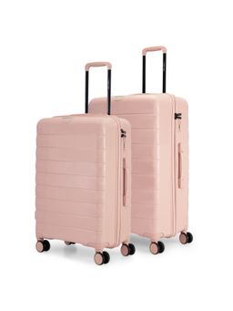 Nasher Miles - Vienna Hard-Sided Polypropylene Peach Trolley Bags (Pack of 2)