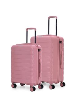 Nasher Miles - Vienna Hard-Sided Polypropylene Pink Trolley Bags (Pack of 2)
