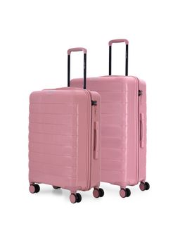 Nasher Miles - Vienna Hard-Sided Polypropylene Pink Trolley Bags (Pack of 2)