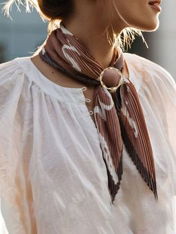 Yellow Chimes - Gold-Plated Round Buckle T-Shirt Tie Clip