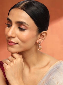 Fabindia - Metal Multi-Color Jhumka Earrings