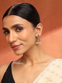 Fabindia - Metal Multi-Color Jhumka Earrings