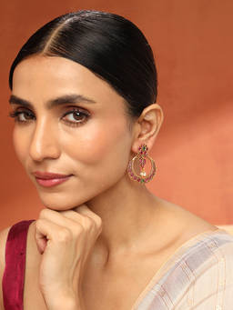 Fabindia - Metal Chand Bali Multi-Color Earrings