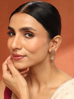 Fabindia - Metal Dangler Multi-Color Earrings