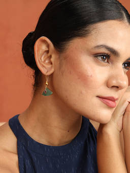 Fabindia - Silver Drop Multi-Color Earrings