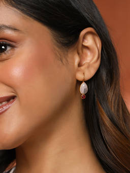 Fabindia - Silver Drop Multi-Color Earrings