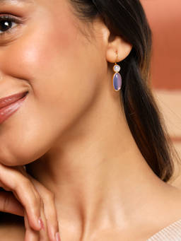 Fabindia - Silver Drop Multi-Color Earrings