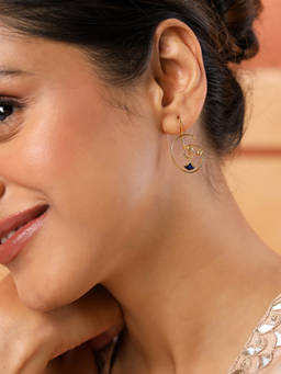 Fabindia - Silver Drop White Earrings