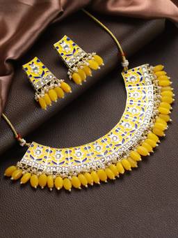 Jazz and Sizzle - Meenakari Adjustable Jewellery Set For Women And Girls