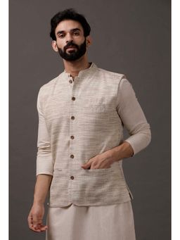Tjori - Brown Nehru Jacket