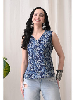 Meera Fab - Floral Print Cotton Tunic