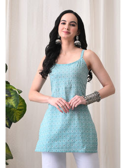 Meera Fab - Floral Printed Pure Cotton Kurti