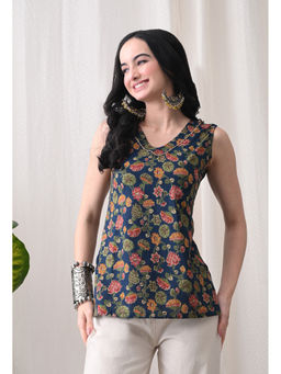 Meera Fab - Floral Print Cotton Tunic