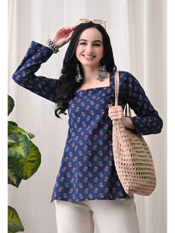 Meera Fab - Floral Print Cotton Kurti
