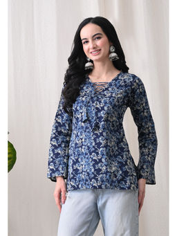 Meera Fab - Floral Print Cotton Kurti