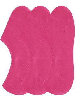 NEXT2SKIN - - Womens Cotton Hidden Loafer Socks, Ladies No Show Liners - Pack of 3(Dark Pink)