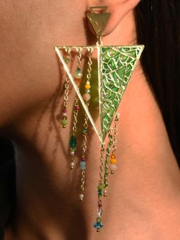 BeAbhika - Leafy Affair Resin Earrings