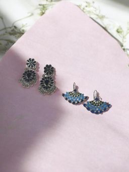 Niska - Baroque Multicolor Earring Set Of Two