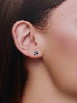 Kai Jewel - Sterling Silver Intertwined Stud Earrings