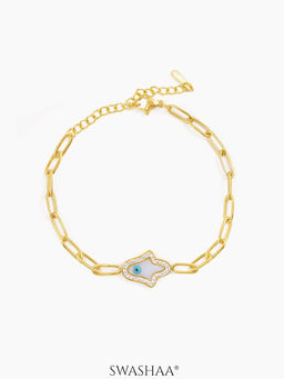 SWASHAA - Darsh Hamsa 18K Gold Plated Men's Bracelet
