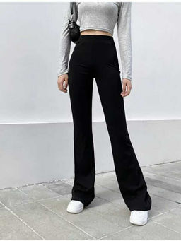 BROADSTAR - Women's High-Rise Stretchable Black Bootcut Pant